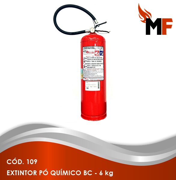 *Extintor Pó Químico BC - 6 kg