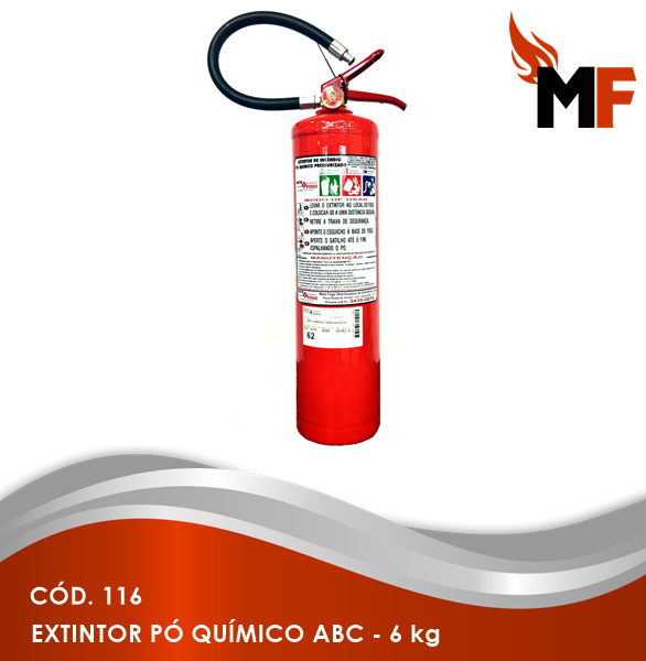 *Extintor Pó Químico ABC - 6 kg